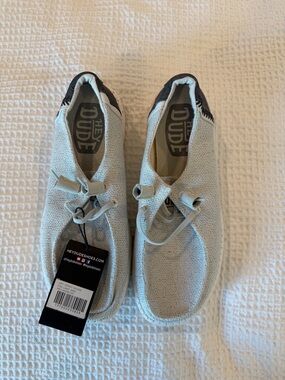 Brand New, Never Worn Hey Dude Light Gray Wally Shoes.